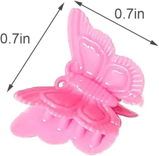 Alt view image 3 of 5 - 50 Packs Assorted Color Butterfly Hair Clips, Beautiful Mini Butterfly Hair Clips Hair Accessories for Women and Girls (50 pcs Random Colour)