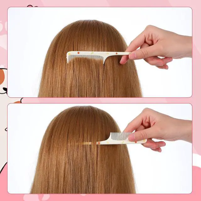 Alt view image 7 of 7 - Giantree 4Pcs Baby Hair Comb, Kids Hair Brush Set for Girls Boys, Cute Hairs Comb Set Toddler Hairs Comb, Mini Comb Rat Tail Hairs Styling for Toddler Child's Hair Travel Style A)
