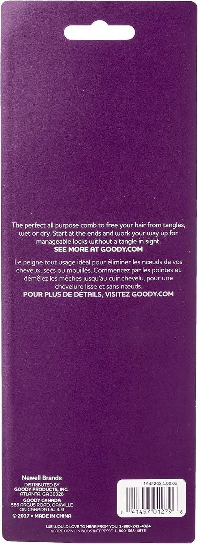 Alt view image 2 of 2 - Goody - Hair Products Family Set of 6 Combs - Assorted Colors - 1 Pack