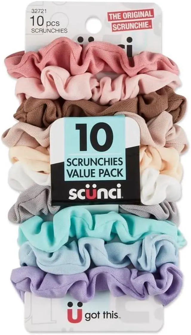 Main image of Scunci Value Pack No Damage Scrunchies - 10 Pcs.