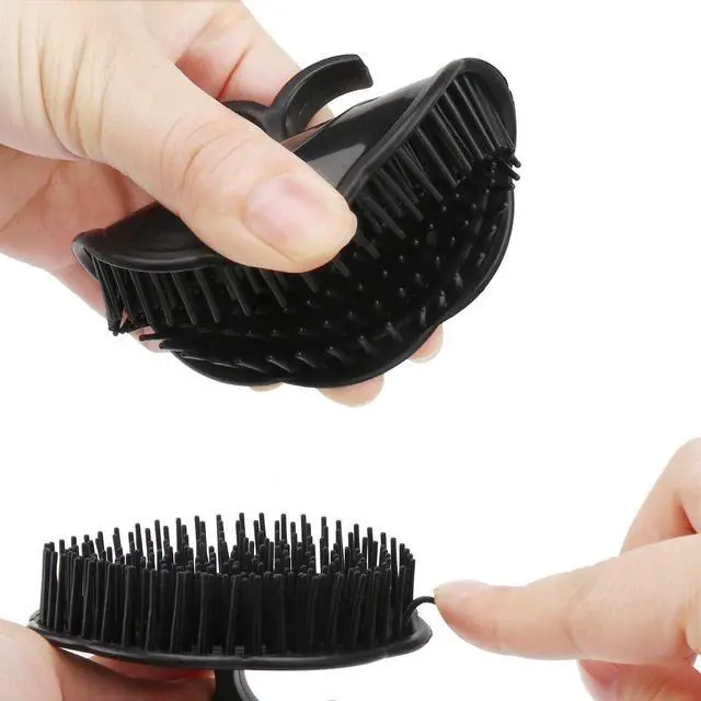 Alt view image 5 of 7 - Segbeauty Mens Shampoo Brush, 4pcs Scalp Massage Brushes, Massage Hair Brush Floriated Shower Comb for Deep Cleaning Hair Men's Hand Brush Plastic Growth Beard Brush Pet Grooming Round Palm Brush