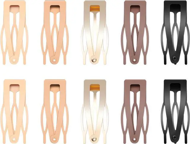 Main image of Sightor 10 Pcs Double Grip Hair Clips, Metal Snap Hair Clips Hair Barrettes | Non Slip Hair Clips Women Hair Styling Hair Accessories for Thin Thick Hair