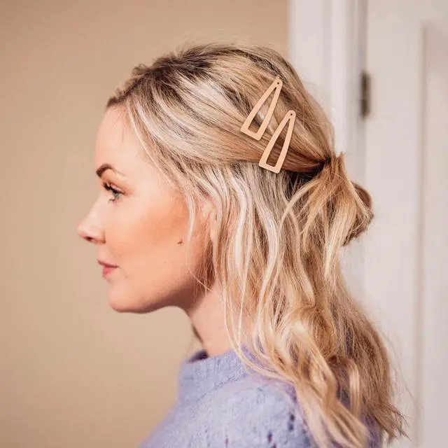 Alt view image 5 of 7 - Sightor 10 Pcs Double Grip Hair Clips, Metal Snap Hair Clips Hair Barrettes | Non Slip Hair Clips Women Hair Styling Hair Accessories for Thin Thick Hair