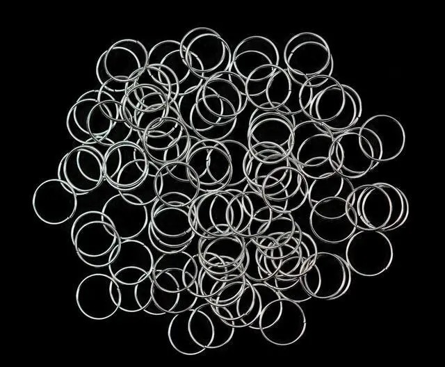 Main image of 100 Pcs Hair Rings Braid Rings Hair Loop Clips for Women Hair Clips Accessories (Silver)