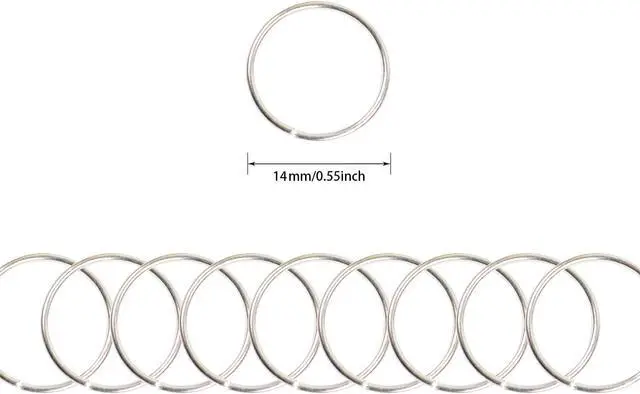 Alt view image 3 of 7 - 100 Pcs Hair Rings Braid Rings Hair Loop Clips for Women Hair Clips Accessories (Silver)