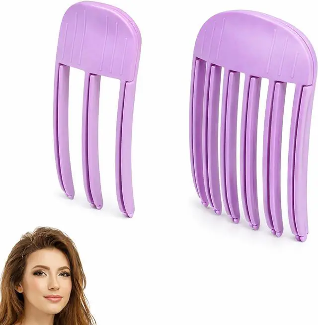 Main image of Hair Volume Clip 2 Pack for Fluffy Hairstyles, No-Crease Hair Volumizing Clip Comb, Root Lifting Volume Booster Tool for Full, High Crown Look, Ideal for Blow-Dry Styling for Men & Women