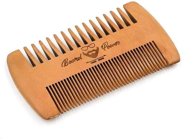 Alt view image 6 of 7 - Wooden Beard comb for Men with Travel Case | Small Pocket Size, Nature Wood, Hair & Beard Use, Deer Print