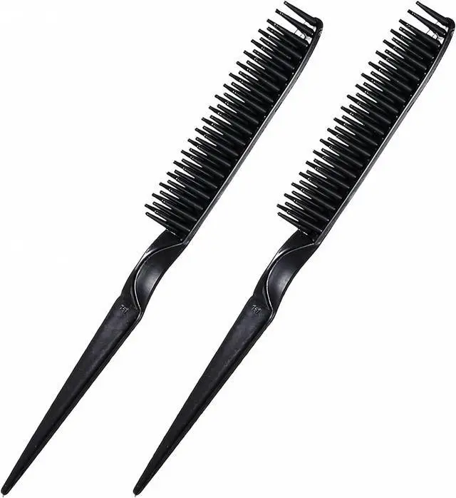 Main image of 3 Row Hair Comb Set Rat Tail Styling Comb Curly Hair Styling Brush Black Unbraider Combs for Women Men Detangling Styling(2PCS)