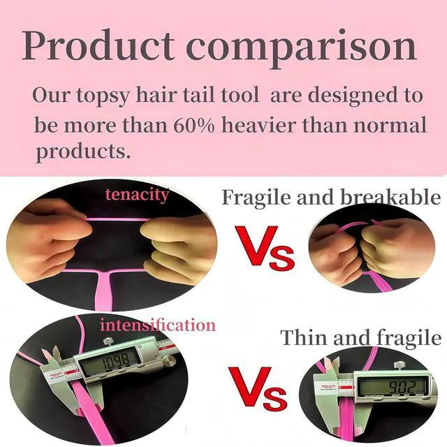 Alt view image 5 of 7 - Topsy Tail Hair Tool Set, Ponytail Maker Loop Styling Tools, 2 Sizes, Multicolor, 8 Piece