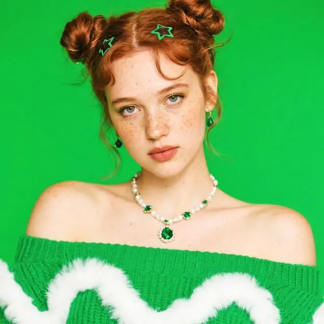 Alt view image 6 of 6 - Penta Angel Star Hair Clips 12Pcs Small Metal Star Snap Hair Clips Barrettes Decoration Accessories for Women (Green)
