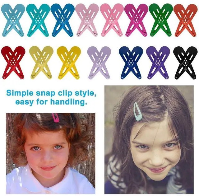 Alt view image 3 of 7 - BetyBedy 60 Pcs Hair Barrettes, Non-Slip Hair Clips, 2 Inch Metal Hairpins Accessories for Toddlers, Girls, Kids, Teens, Women (15 Assorted Colors)
