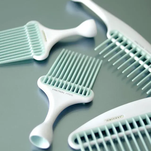 Alt view image 5 of 7 - Cricket Friction Free Pick Comb - Wide Tooth Design for Detangling, Adding Volume and Shine, Reduces Friction and Damage, Non-Slip Handle for Maximum Control, Ideal for All Hair Types