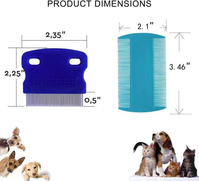 Alt view image 2 of 4 - 3 Pcs Pet Comb Tear Stain Remover Combs for Dogs, Dog Comb
