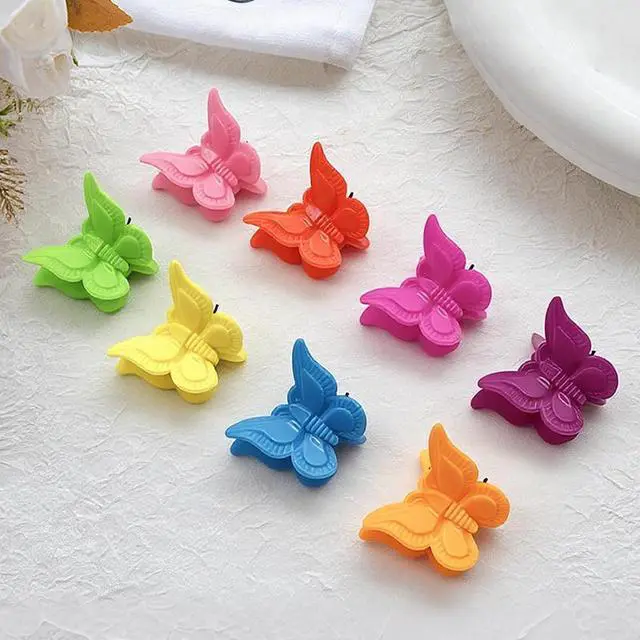 Alt view image 7 of 7 - 55 Packs Assorted Color Butterfly Hair Clips Beautiful Mini Hair Clips for Women, Girls Cute Hair Accessories for Party, Wedding, Daily Use