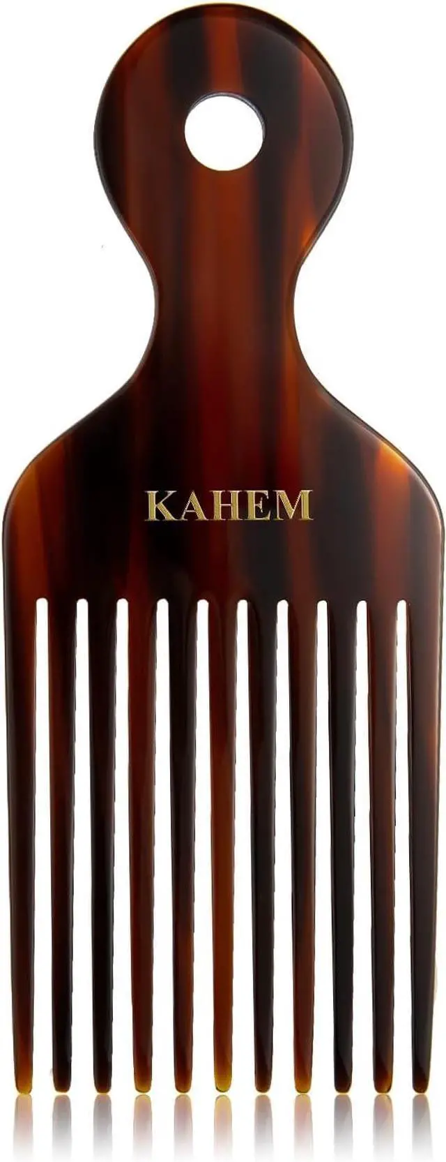 Main image of KAHEM Wide Tooth Pick Comb for Long, Thick, Curly Hair - 6.89 Inch Detangling and Lifting Comb for Women and Men's Hair Styling