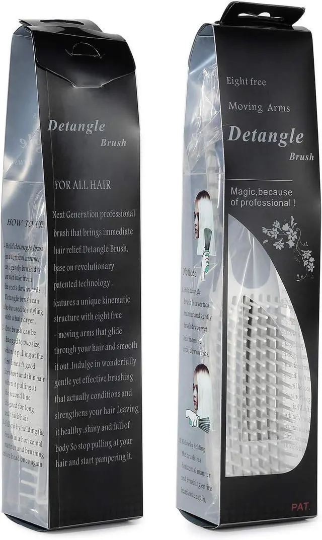 Alt view image 7 of 7 - BESTOOL Detangling Brush for Curly and Natural Black Hair, Afro 3/4abc Texture, Faster and Easier Detangling of Wet or Dry Hair with No Pain (Blue)