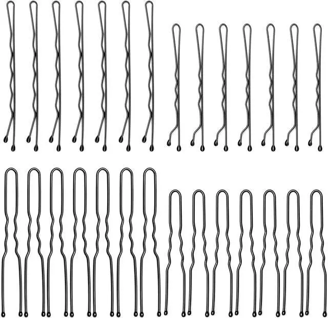 Alt view image 2 of 4 - 200 Pcs Bobby Pins U Shaped Hair Pins Kit for Women, Black | Versatile Size, Bulk Quantity, All You Need in One Set