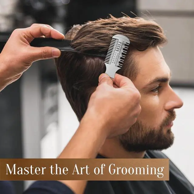 Alt view image 4 of 7 - Facón Razor Comb for Hair Cutting - Professional Hair Cutting Comb Kit with 12 Replacement Blades, Double Edge Shaper for Salon & Home, Premium Styling Thinning Texturizing Split Ends Trimming Razor