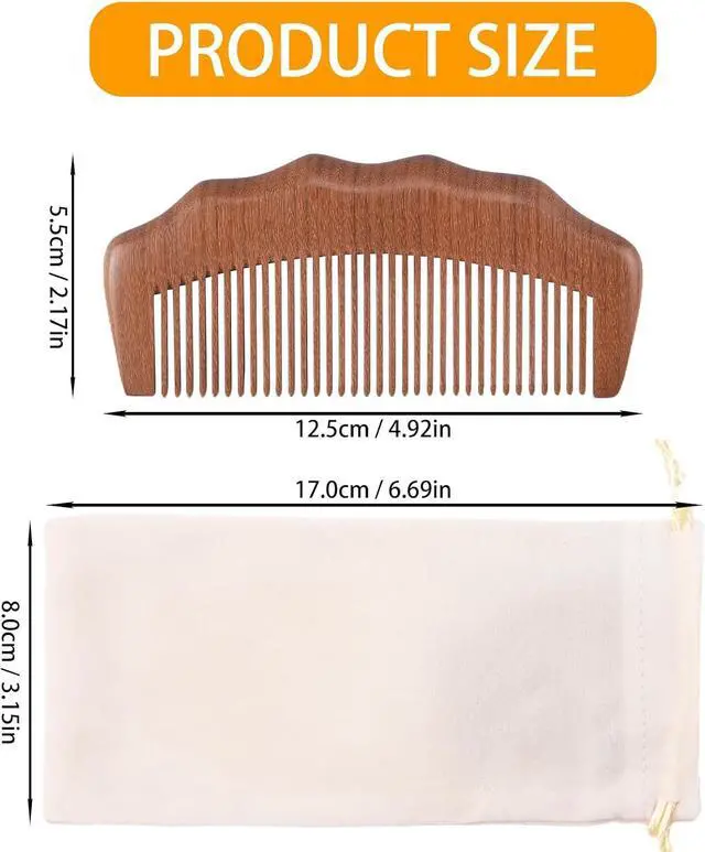 Alt view image 2 of 5 - Wooden Labor Comb for Women, Labor and Delivery Essentials for Pregnant Women, Natural Birthing Comb Baby Shower Gifts with Cloth Bag