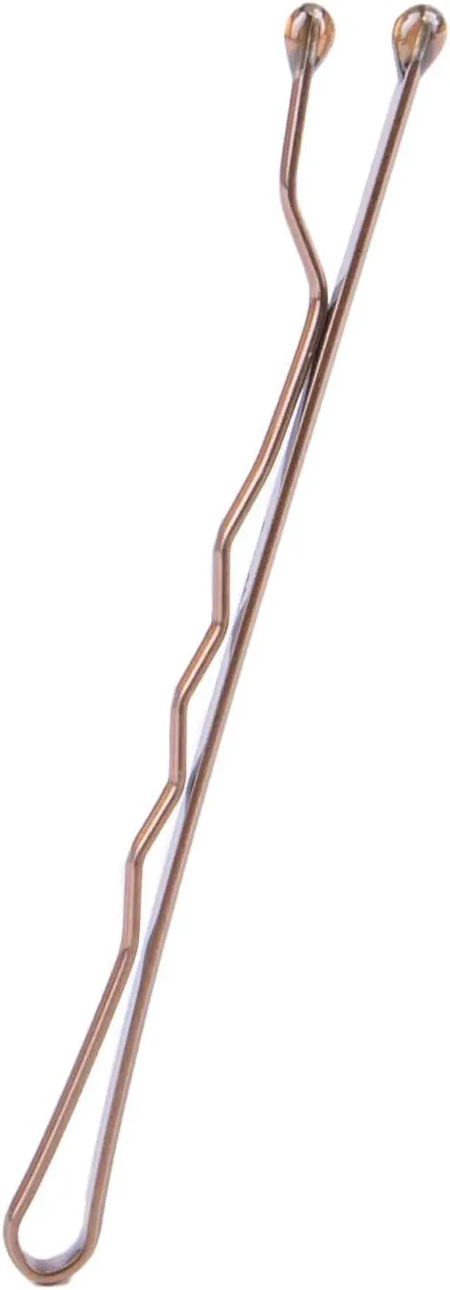 Alt view image 4 of 7 - Amazon Basics No Slip Bobby Pins for All Hair Types, Secure Hold Hair Pins for Updos, Brunette Brown, 48 Count