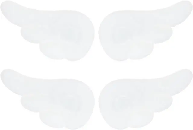 Main image of Penta Angel Wings Hair Clips 4Pcs Cute Cartoon Wing Hairpin Hair Barrettes for Women Halloween Party Dress Up Costume Decoration (White)