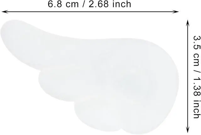 Alt view image 2 of 6 - Penta Angel Wings Hair Clips 4Pcs Cute Cartoon Wing Hairpin Hair Barrettes for Women Halloween Party Dress Up Costume Decoration (White)