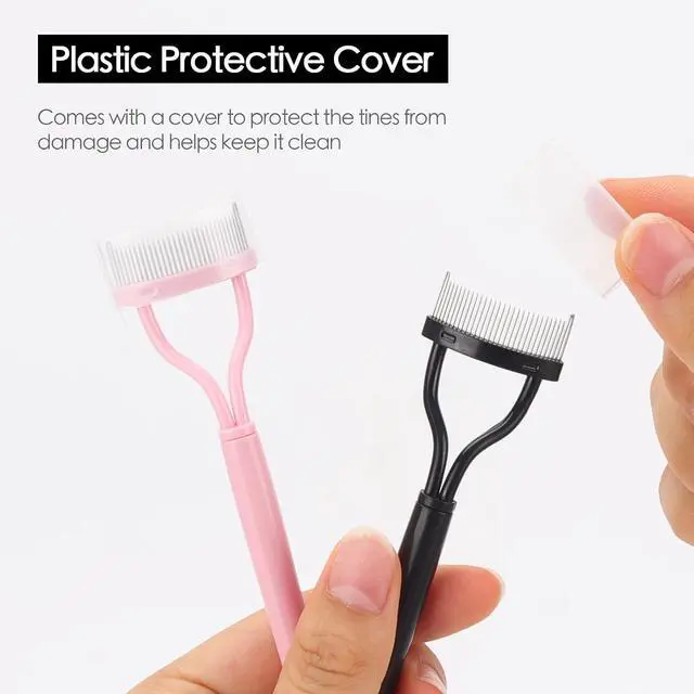 Alt view image 4 of 7 - 2 Pcs Eyelash Separator Tool Mascara Brushes Eyelash Comb Separator Definer Lash Comb for Combing, Separating Lashes