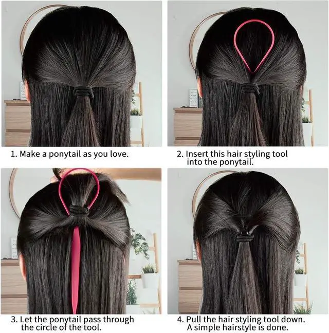 Alt view image 3 of 7 - TsMADDTs Hair Braiding Tools, Topsy Tail and French Braiders for Ponytail | DIY Hair Styling, for Women & Kids, Home Use, Durable Resin, Portable Travel Case