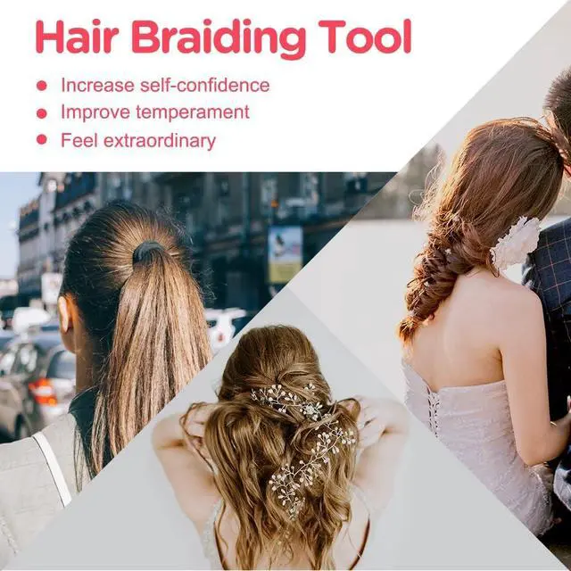 Alt view image 6 of 7 - TsMADDTs Hair Braiding Tools, Topsy Tail and French Braiders for Ponytail | DIY Hair Styling, for Women & Kids, Home Use, Durable Resin, Portable Travel Case