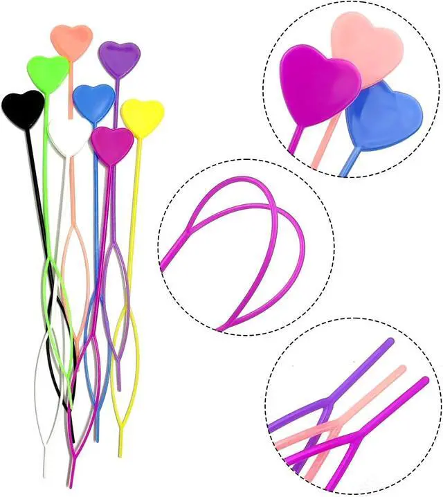 Alt view image 2 of 7 - 16PCS Quick Topsy Tail Hair Beader Kit Automatic Bead Loading Tool, Braiding Loop Threader, Ponytail Maker for Girls Kids Hair Styling and Plait Accessories(Colorful)