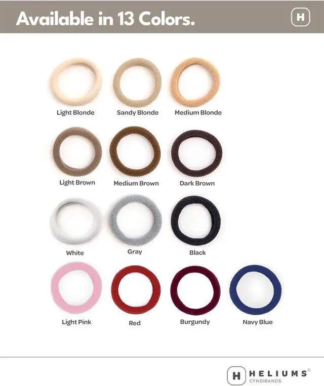 Alt view image 5 of 7 - Heliums Small Soft Hair Ties - Sandy Blonde - 1 Inch Mini Nylon Hair Ties No Damage, Ponytail Holders for Kids, Braids, Dogs and Thin Hair - 30 Count