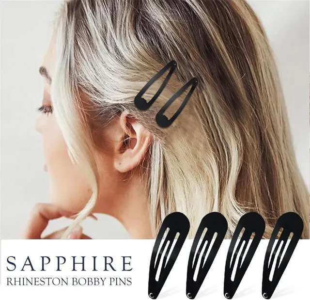 Alt view image 2 of 7 - HAALII Snap Hair Clips, 40 Pack 2 Inch Barrettes Metal Hair Clips Slides, Women And Girl Metal Bb Barrettes Accessories Styling