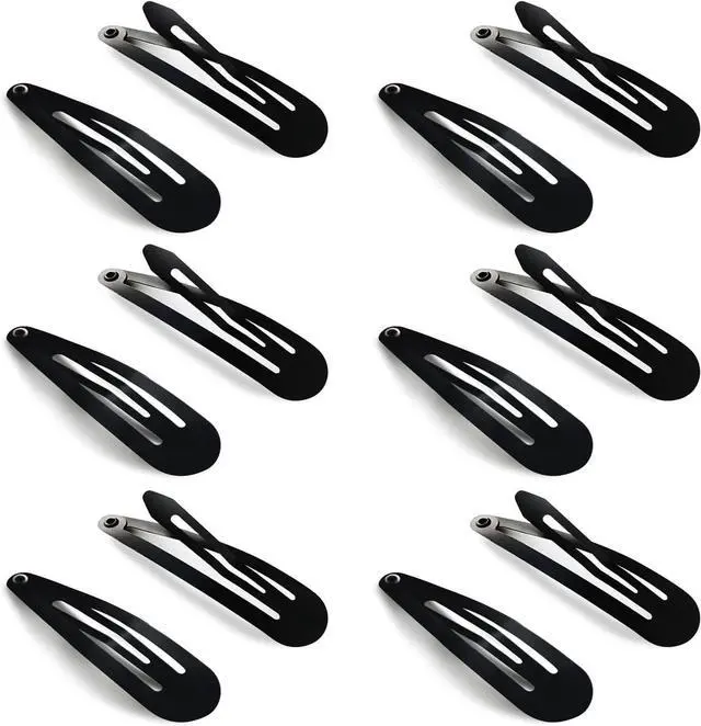 Main image of HAALII Snap Hair Clips, 40 Pack 2 Inch Barrettes Metal Hair Clips Slides, Women And Girl Metal Bb Barrettes Accessories Styling