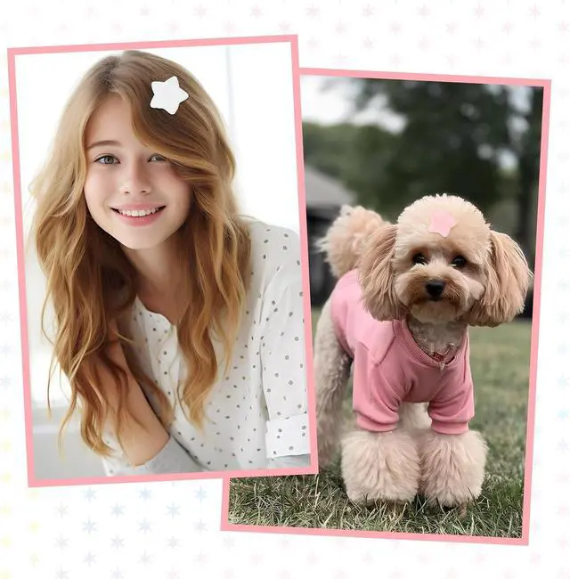Alt view image 6 of 7 - Fluffy Star Hair Clips, 20 Pcs Cute Star Clips Star Shaped Kawaii Fuzzy Hair Clips Plush Star Hair Accessories Colorful Decora Accessories Y2K Star Shaped Alligator Duckbill Clips for Women Girls