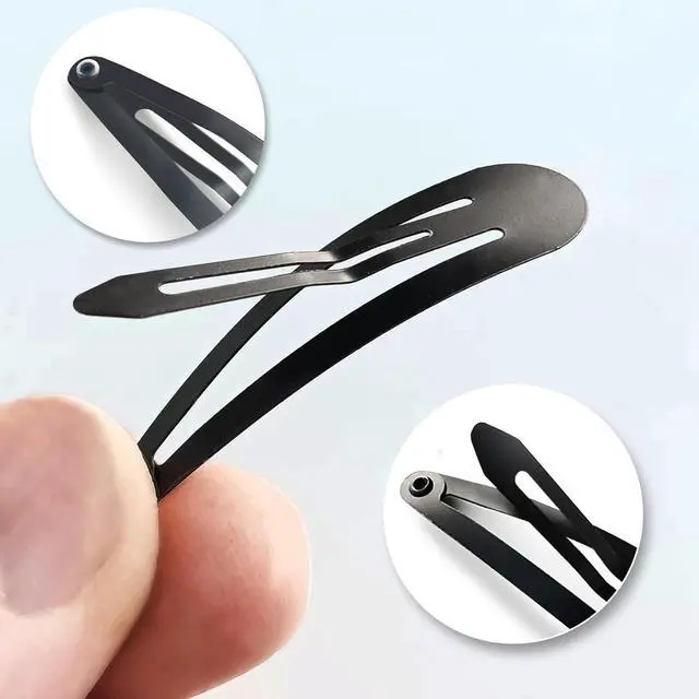 Alt view image 7 of 7 - HAALII Snap Hair Clips, 40 Pack 2 Inch Barrettes Metal Hair Clips Slides, Women And Girl Metal Bb Barrettes Accessories Styling