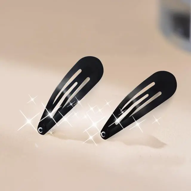 Alt view image 6 of 7 - HAALII Snap Hair Clips, 40 Pack 2 Inch Barrettes Metal Hair Clips Slides, Women And Girl Metal Bb Barrettes Accessories Styling