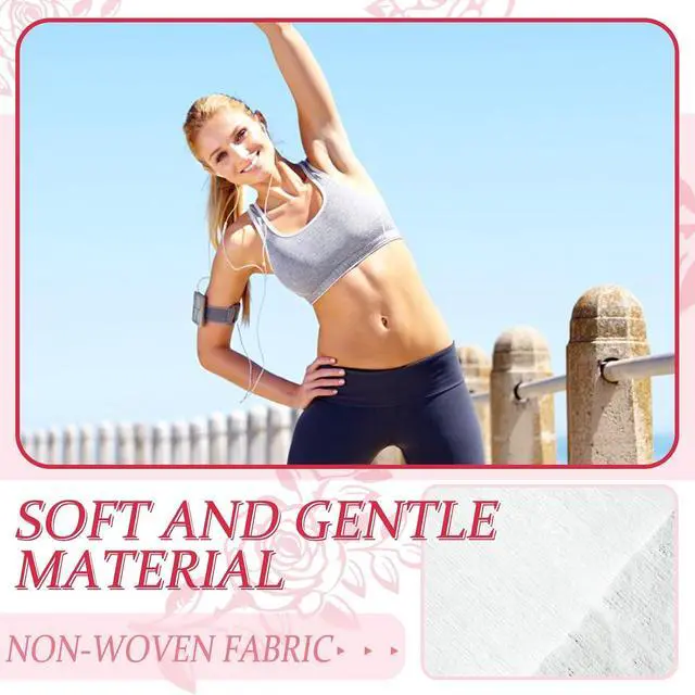 Alt view image 4 of 7 - Body Wipes 50 pieces of Antiperspirant deodorant Wipes And Travel Deodorant Individually Wrap Hypoallergenic Mini Deodorant Underarm Rose And Travel To Clean Skin For Female Male Teenagers