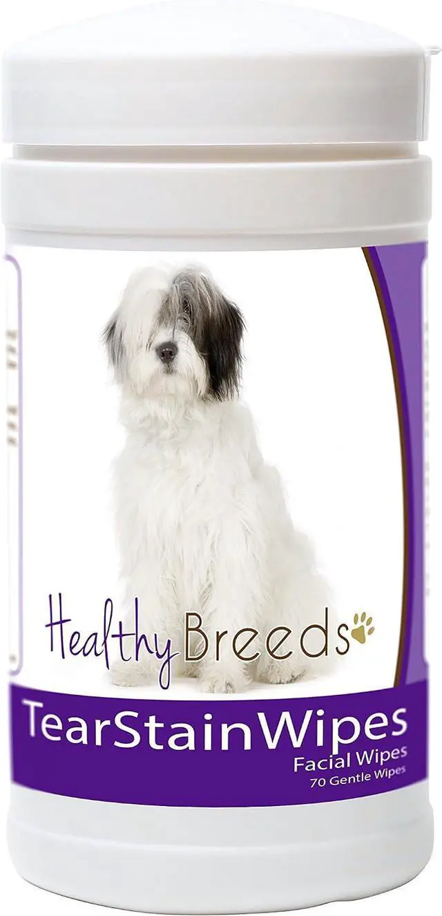 Main image of Healthy Breeds Old English Sheepdog Tear Stain Wipes 70 Count