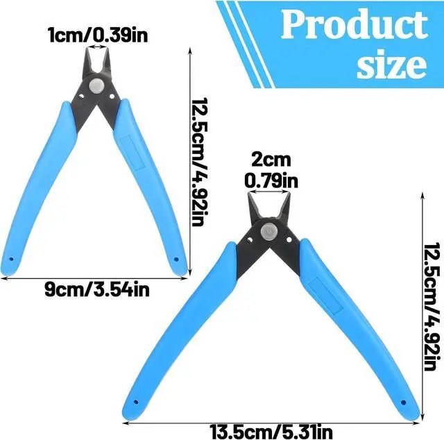 Alt view image 2 of 7 - Nail Art Decorations Remover DIY Tool Stainless Steel Nail Art Scissors Rhinestone Remover Metal Chain Cutter Professional Nipper Cutter Scissors Manicure Accessory 5" Diagonal Pliers