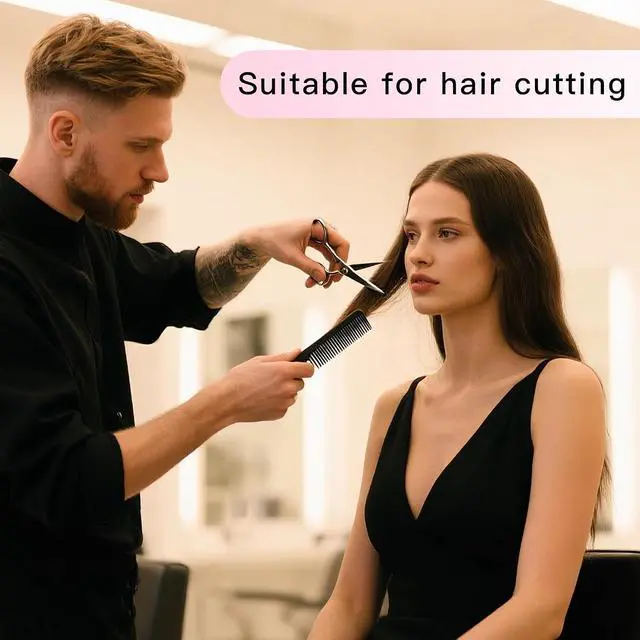 Alt view image 6 of 6 - 24 Pcs Rat Tail Comb Set for Women -Fine Tooth Styling comb with Pick, Anti-Static Heat Resistant Teasing Comb,Professional Hair Parting Tools for Smooth Detangling, Updos & Salon-Perfect Hairstyles.
