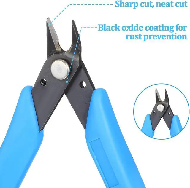 Alt view image 7 of 7 - Nail Art Decorations Remover DIY Tool Stainless Steel Nail Art Scissors Rhinestone Remover Metal Chain Cutter Professional Nipper Cutter Scissors Manicure Accessory 5" Diagonal Pliers