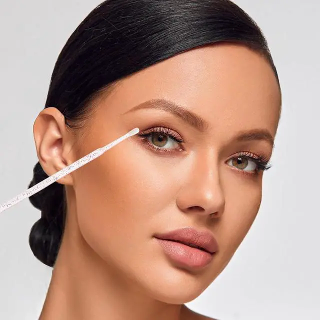Alt view image 6 of 7 - 200 Pcs Disposable Micro cotton swabs Micro Applicator Brush | Micro Swabs For Eyelash Extensions,Mascara Micro Brush For Cleaning Makeup and Personal Care (crystal pink)