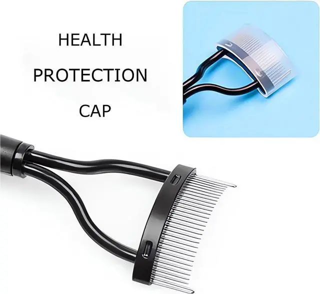 Alt view image 6 of 7 - Eyelash Comb - 2PCS Eyelash Separator Tool,Lash Separator | Lash Comb With Cover For Girls Women,Eye Makeup Brushes Separator,Mascara Applicator Tools With Metal Teeth