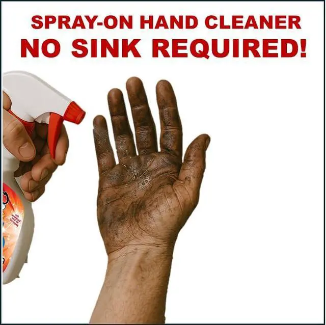 Alt view image 2 of 4 - Oil Eater Sprayable Hand Cleaner Soap - Waterless - clean Grease, Oil and Grime, 32oz Spray Bottle