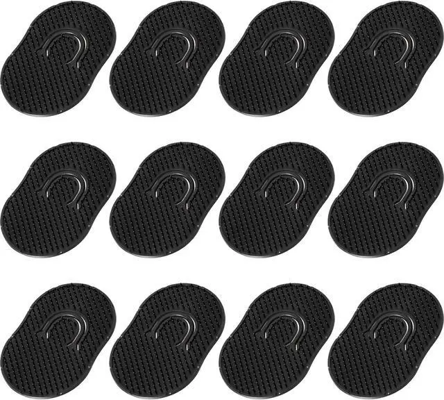 Main image of Boao 12 Packs Hand Combs Pocket Brush Finger Palm Combs for Men Portable Soft Pocket Palm Hair Brush Scalp Massage for Hair Home Travel Pets (Black)