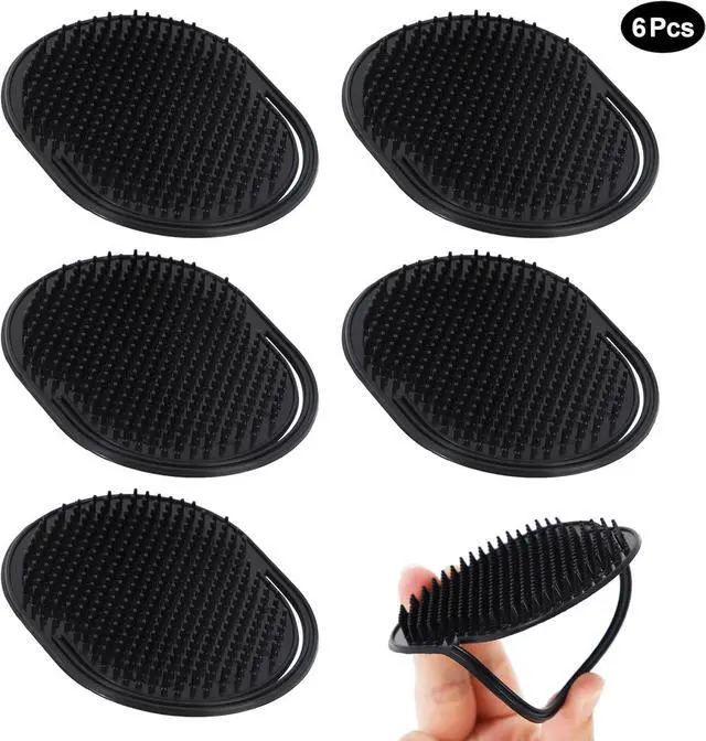 Alt view image 2 of 7 - 6 Pcs Palm Combs for Men, Massager Hair Brush Comb,Shower Comb,pocket brush