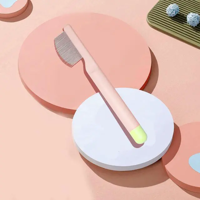 Alt view image 7 of 7 - Pet Eye Comb for Small Dogs Cats Hamsters, Puppy Essentials, Pink | Tear Stain Remover Grooming Brush , Gentle Face Paw Coat Cleaning , Fit for Yorkie Shih Tzu Maltese Teddy Mini Poodle