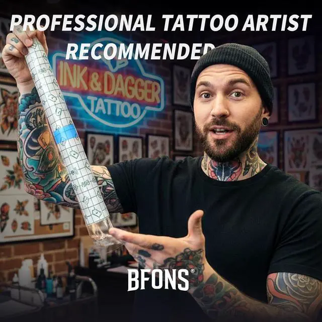 Alt view image 7 of 7 - BFONS 20 Sheets Pre-Cut 8 in x 8 in Tattoo Aftercare Waterproof Bandages Tattoo Cover Up Tape, Tattoo Supplies Second Skin Transparent Film Wound Healing Protective Clear Sterile and Safe Bandages