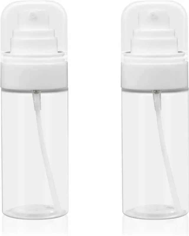 Main image of 2 Pack 2oz/60ml Spray Bottles with Fine Mist for Hair and Face, Travel Spray Bottles for Perfume, Liquid Cosmetics and Essential Oils Decanting