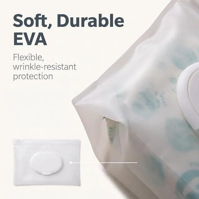 Alt view image 7 of 7 - 2Pcs Baby Wipe Case Travel Holder Keeps Wipes Moist Set of Wet Diaper Wipes Holders Cases Portable Travel On The Go Refillable Dispenser Container Waterproof Wipe Container with Sealed Diapering